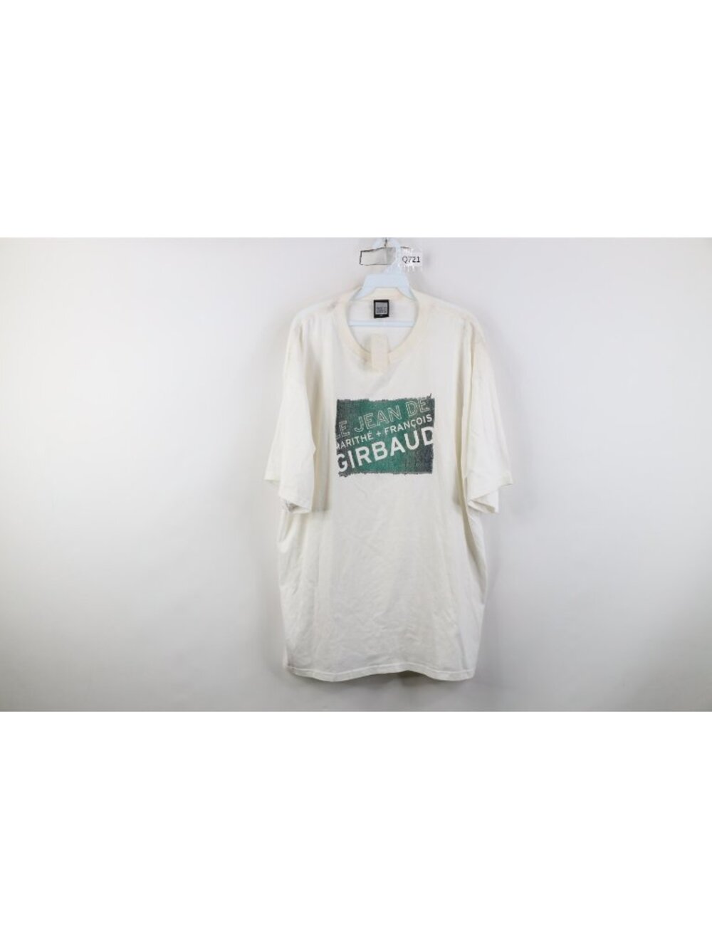 Deadstock Vintage 90s Marithe Francois Girbaud Mens 2XL Box Logo T-Shirt White